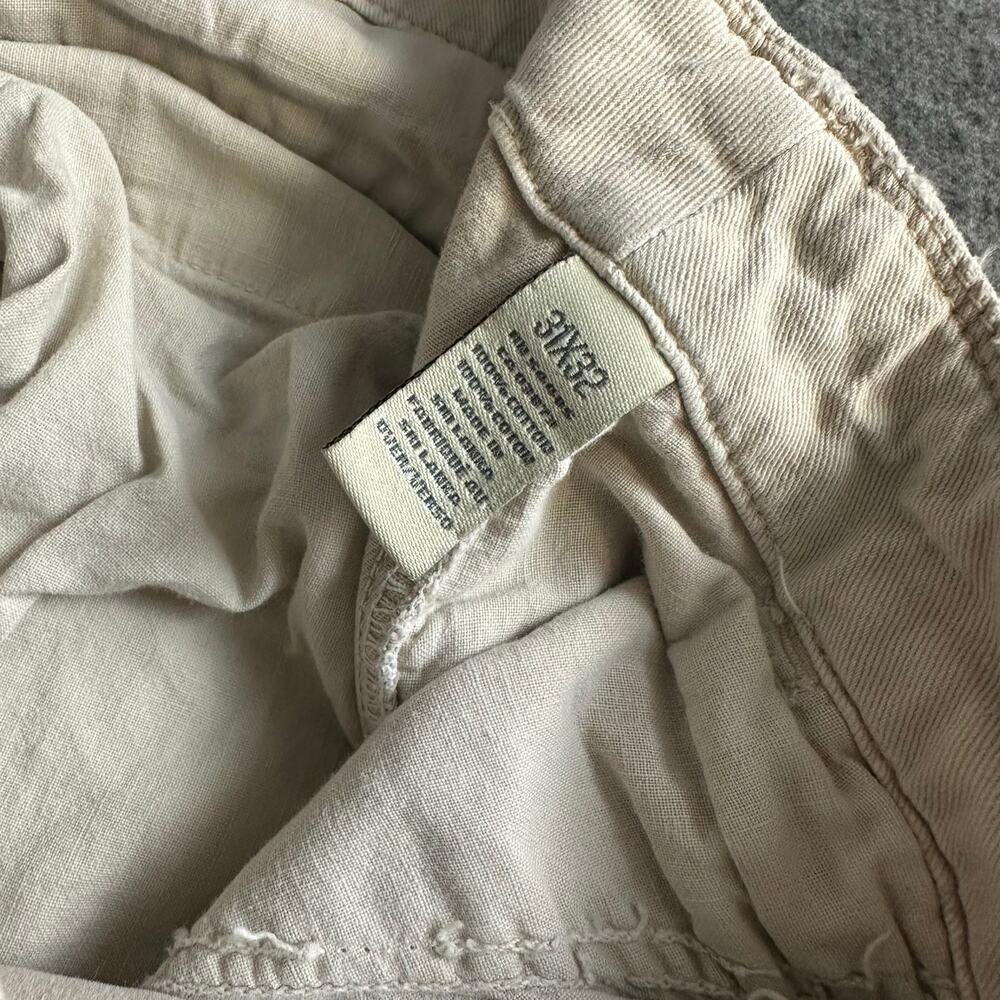 VTG American Eagle Destroyed Cargo Pants Sz 31x32 Y2K Grunge Streetwear Tattered - Picture 5 of 10